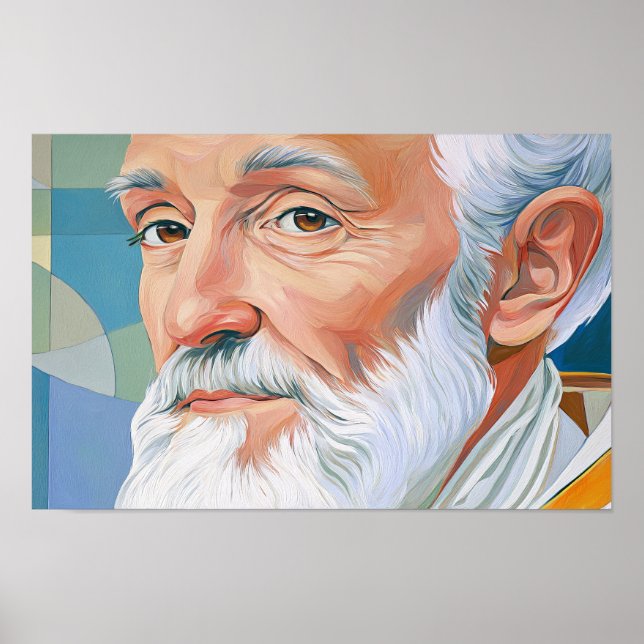 Póster Pastor firme: Papa San Leo el Grande (Frente)