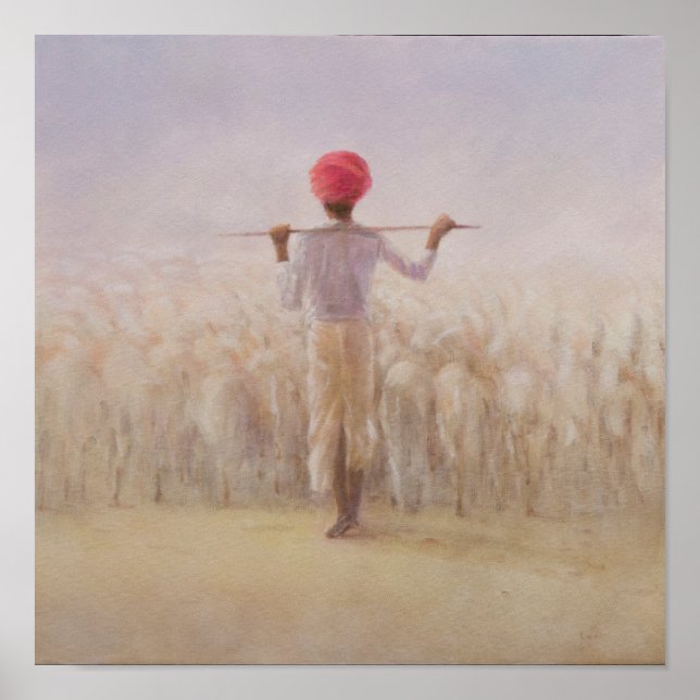 Póster Pastor y rebaño (Frente)