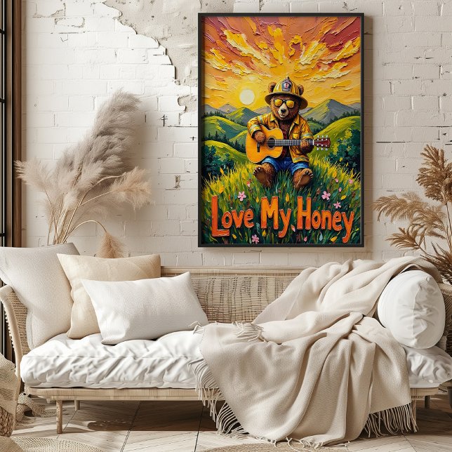 Póster Pastoral Pickin': La improvisación de oso (Subido por el creador)