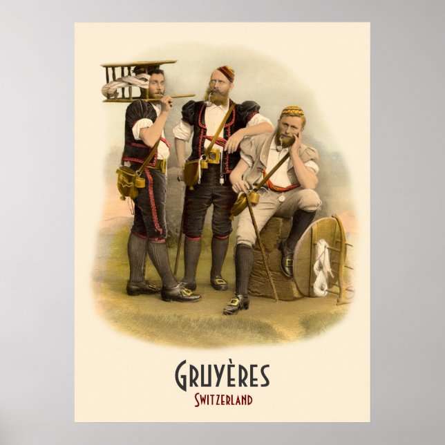 Póster Pastores alpinos de Gruyeres, Poster de Suiza (Frente)