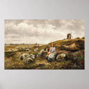 Póster Pastores ante las puertas de la ciudad