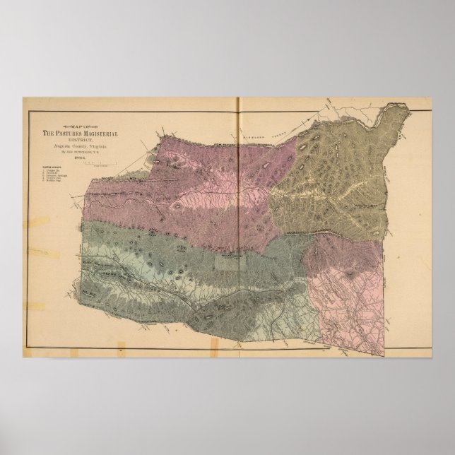 Póster Pastures, Augusta County (Frente)