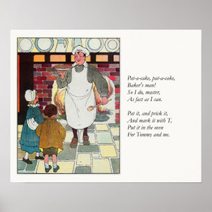 Póster Pat-a-cake, pat-a-cake, hombre de Baker