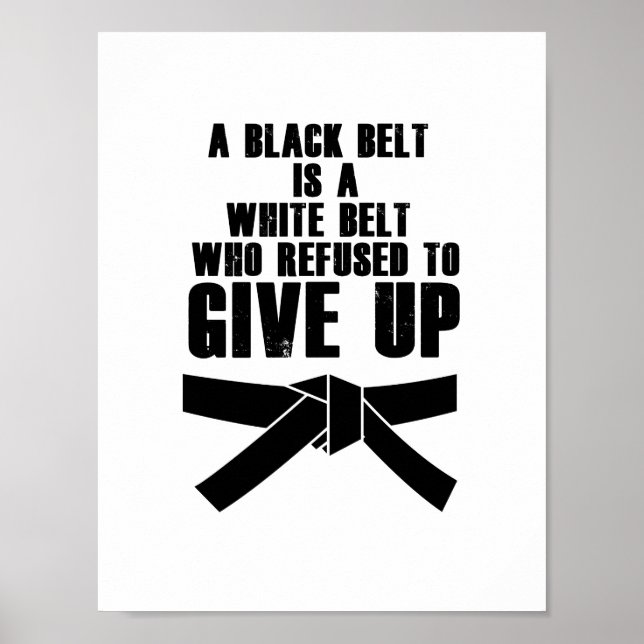 Póster Patada como un Chica Karate Tae Kwon artes marcial (Frente)