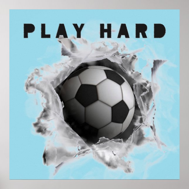 Póster Patada de fútbol (Frente)