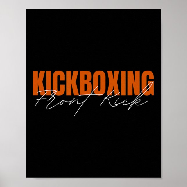 Póster Patada frontal kickboxing  (Frente)
