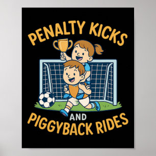 Póster Patadas de penalti para niños de la familia Adrena