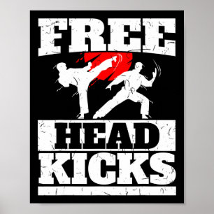 Póster Patadas en la cabeza gratis de artes marciales div