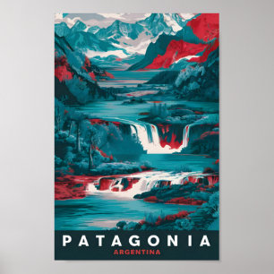 Póster Patagonia Argentina Famoso Travel Place