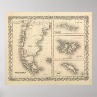 Póster Patagonia South Orkney or Powell's Group