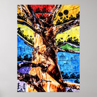 Póster Patagonia Treetown