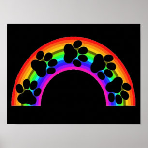 Póster Patas En Un Arcoíris