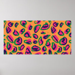 Póster Patata de ilustracion de leopardo acuático