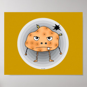 Póster Patata enfadada