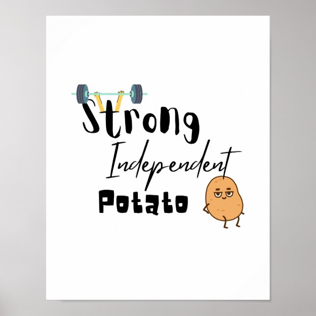 Póster patata fuerte independiente (Frente)