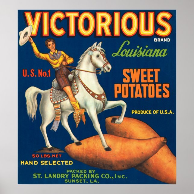Póster Patatas dulces victoriosas (Frente)