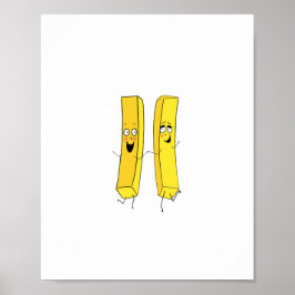 Póster Patatas fritas con tema de chips