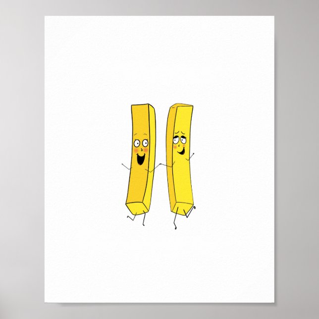 Póster Patatas fritas con tema de chips (Frente)
