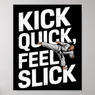 Póster Patea Rápido Siente Slick - Entrenamiento de Karat