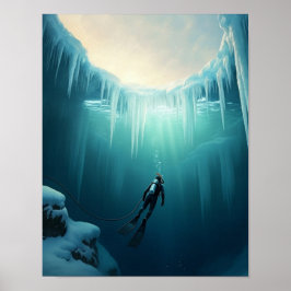 Póster Patearlos en el agujero de hielo