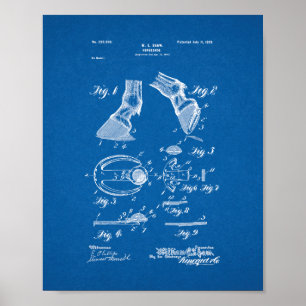 Póster Patente de herradura - modelo