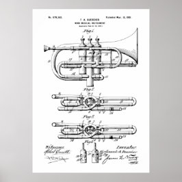 Póster Patente de instrumentos musicales eólicos