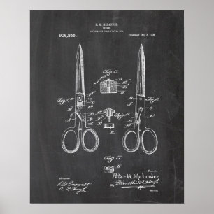 Póster Patente de la máquina de coser