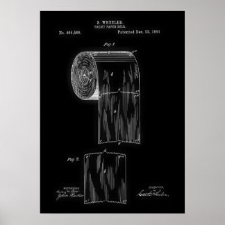 Póster Patente de papel higiénico
