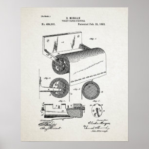 Póster Patente de papel higiénico