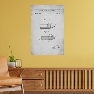 Póster Patente estadounidense 1767308 de 1929 - Bala