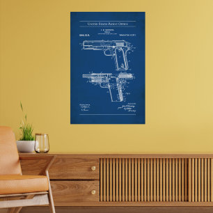 Póster Patente estadounidense - Browning M1911
