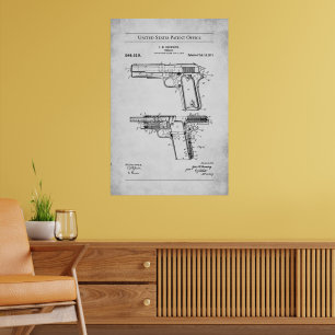 Póster Patente estadounidense - Browning M1911
