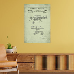 Póster Patente estadounidense - Poster automático del rif