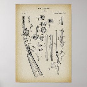 Póster Patente Revolver