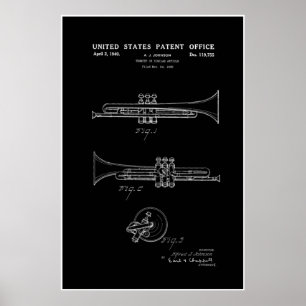 Póster Patente - Trumpet - Poster