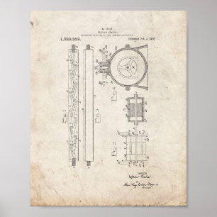 Póster Patente valvular del conducto de Tesla - vieja