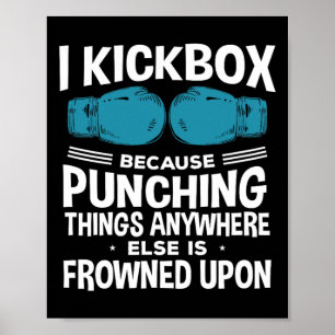 Póster Pateo kickboxing porque kickboxing divertido