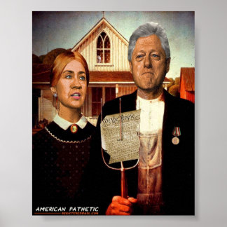 Póster Patético americano