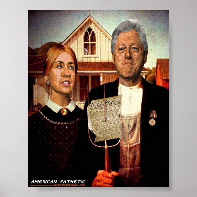 Póster Patético americano (Frente)