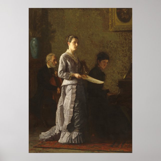 Póster Pathetic Song - Thomas Eakins Fine Art Poster (Frente)