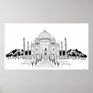 Póster Pathway by Taj Mahal