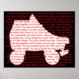 Póster patín de ruedas: llave a estrenar