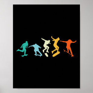 Póster Patinador de Longboard Freeboard