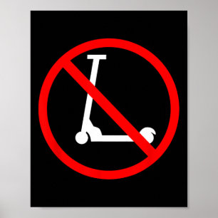 Póster Patinadores Anti Patinetes
