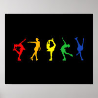 Patinadores de la Figura Arcoiris