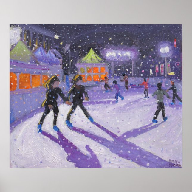 Póster Patinadores nocturnos Derby 2014 (Frente)