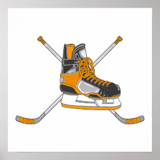 Póster Patinaje de hockey