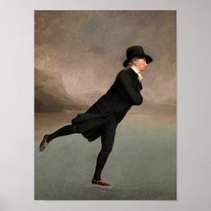 Póster Patinaje en el lago Dudingston por Henry Raeburn