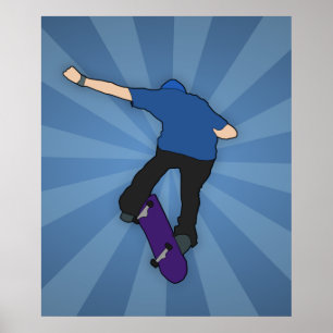 Póster Patinaje más allá usted poster