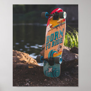 Póster Patinaje Nacido Para Pasear